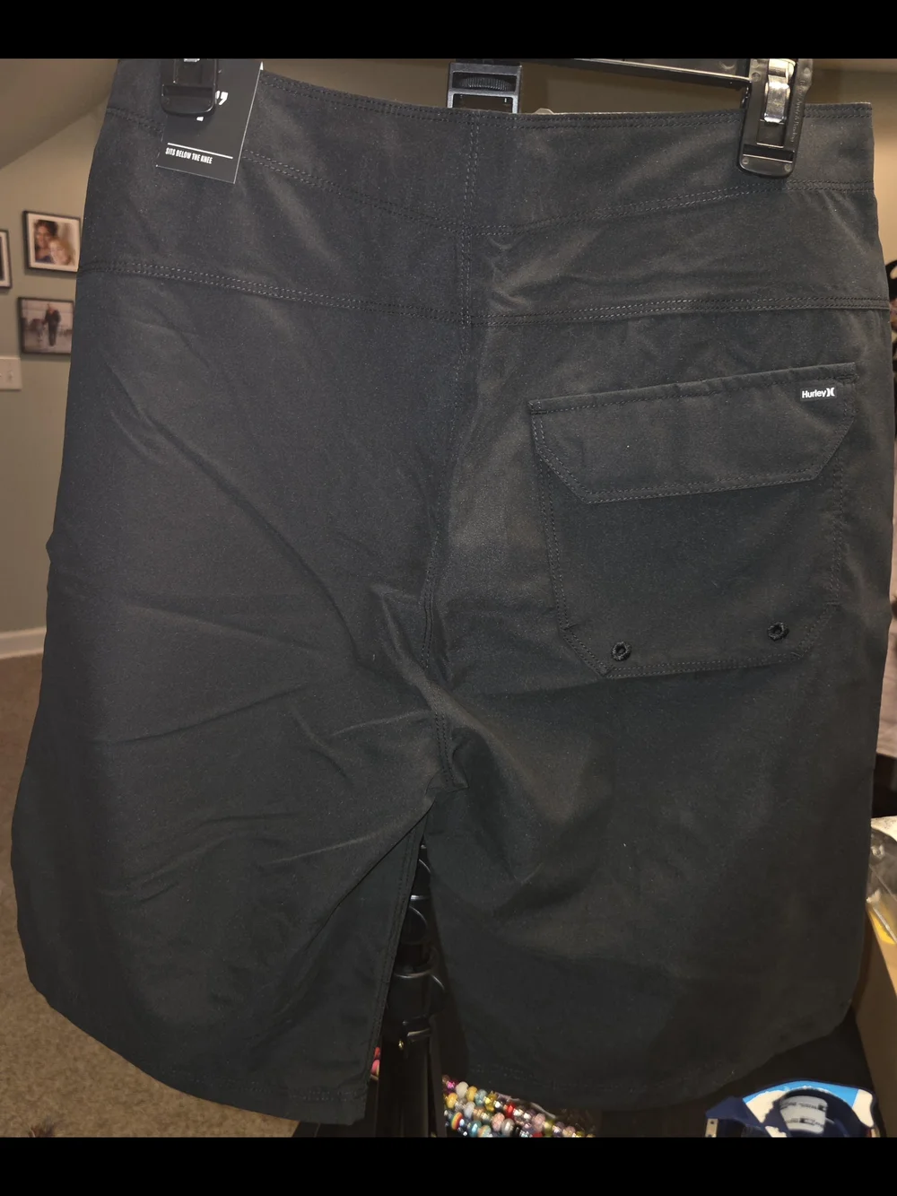 Hurley Men's Black Lace-Up Boardshorts